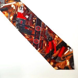 Wood Worker Builder Tool Tie 1996 Ralph Marlin